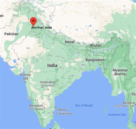 Where Is Amritsar India Amritsar Location Map Facts