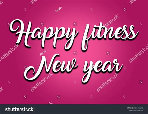 Happy Fitness New Year Motivation Wallpaper Stock Illustration