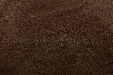 Dark Brown Leather Texture Background With Seamless Pattern Stock Photo