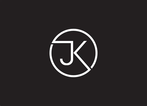 jk logo design vector monogram logotype template initials jk symbol icon graphic 9295093