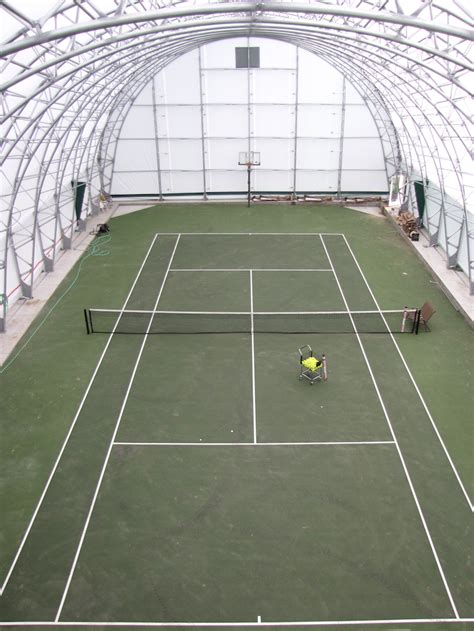 The indoor tennis court is located in east providence, ri. Project | Fabric Building for Indoor Tennis | Winkler ...