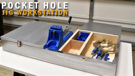Pocket Hole Jig Workstation With Storage Plans Available Youtube