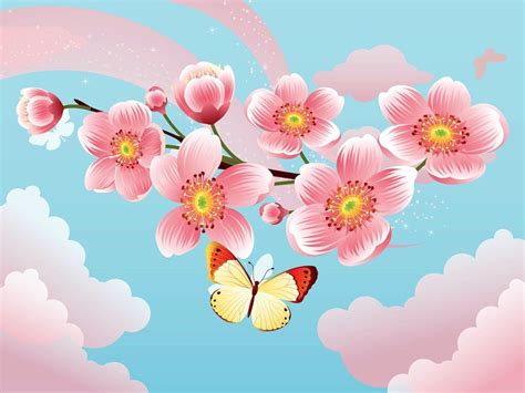 Animasi Bergerak Bunga Sakura Berguguran