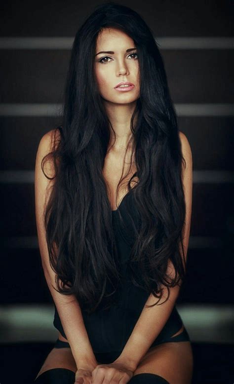 Jas Beautiful Long Hair Gorgeous Hair Stunning Brunette Beautiful Women Luxy Hair Long Dark