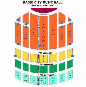 The Seating Map For Radio City Music Hall