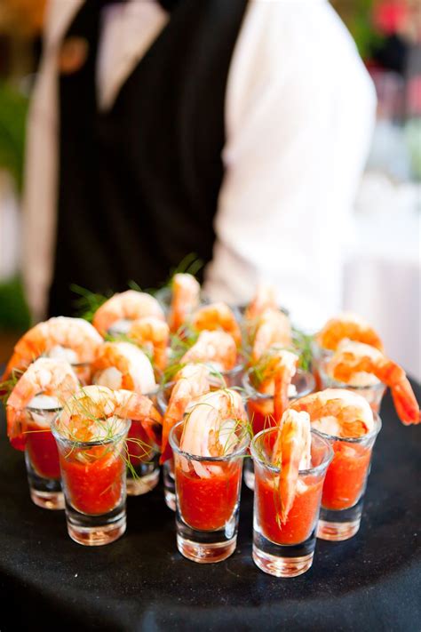Her classic shrimp cocktail is a perfect example: Butlered shrimp cocktail shooters. | Food, Appetizers for ...