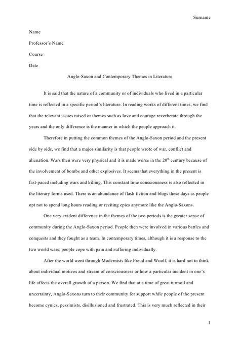 Reflection paper example format paper apa format for. Perfectessay.net essay sample #2 apa style