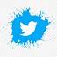 Twitter Logo Paint Splash PNG Image  Free Download