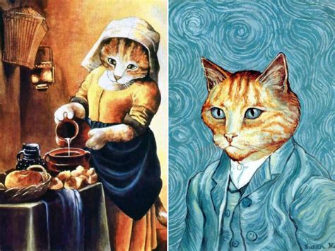 Pinturas Famosas Recriadas Com Gatos