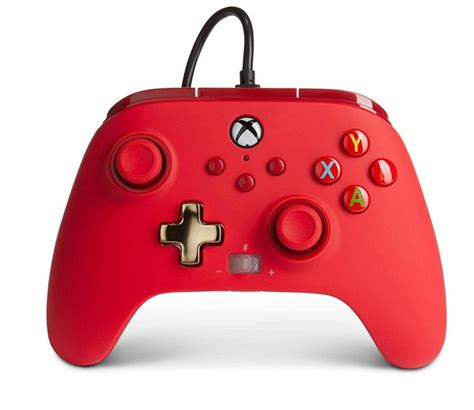 Refurbished Powera 1518810 01 Enhanced Wired Controller For Xbox Red