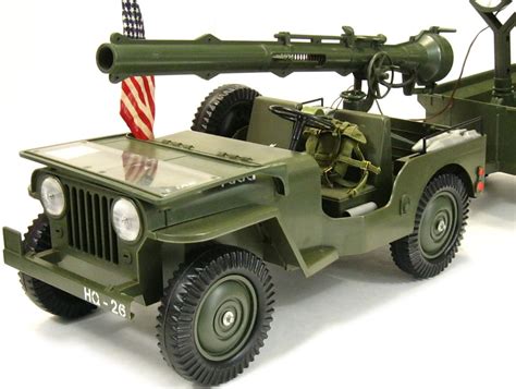 Vintage 1965 Gi Joe Official Combat Jeep With Trailer 106mm Etsy