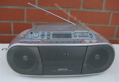 Sony CD Radio Cassette Corder CFD S03CPL Radiomuseum Bocket De