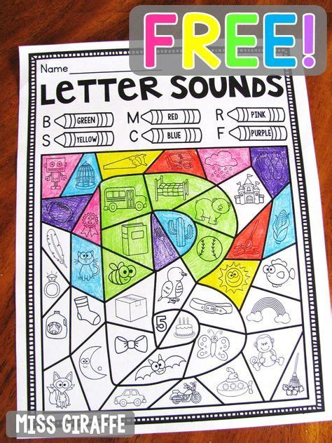 Free Color By Beginning Sound Worksheet Letter B Letter Sound