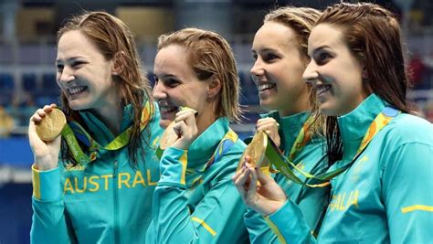 Australian Women Repeat As 4x100m Freestyle Relay Gold Medalists Olympics 2016 Tokyo Olympics