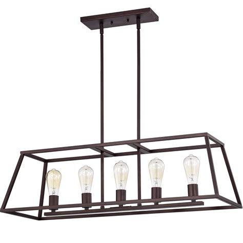 Buy ACLand Industrial 5 Light Linear Chandelier Kitchen Island Lighting