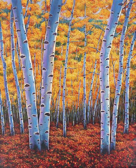 Autumns Dreams By Johnathan Harris Tree Art Canvas Prints Painting