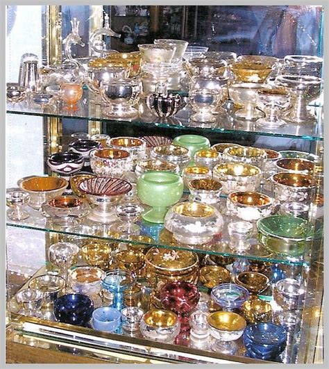 Collection Of Mercury Glass Open Salts Antique Kitchen Antique Glass
