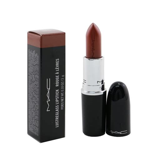MAC Lustreglass Lipstick 543 Posh Pit Warm Rose Brown Nude 3g 0