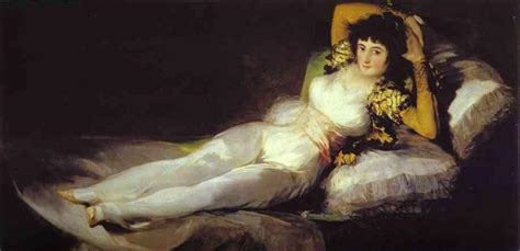 No Point Stories About Me Painting Of The Week The Clothed Maja By Goya