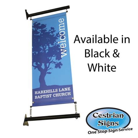 Projecting Wall Mounted Banner System 900 Mm Cestrian Signs