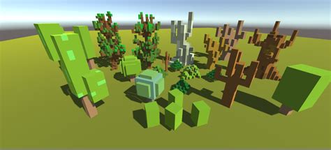 Low Detailed Voxel Trees By Lam Le