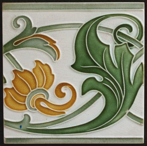 Art Nouveau Tile Villeroy And Boch In 2023 Art Deco Flowers Art