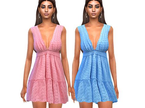 The Sims Resource Summer Colorful Dresses