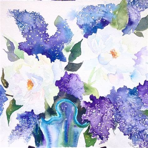 Violets Purples Blues Not Shy With The Paint On This New Original