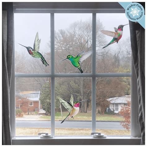 Anti Collision Hummingbird Window Clings Prevent Window Bird Strikes