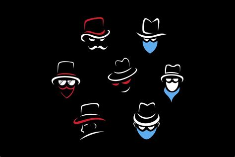 Ad Mafia Gangster Face Logo Collection By Zhr Creative On
