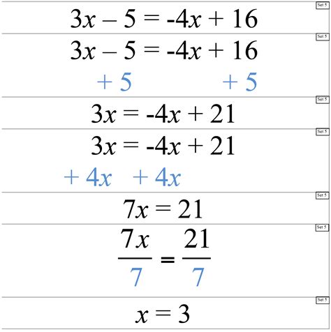 Engaging Math Solving Equations Balance Method Card Sort