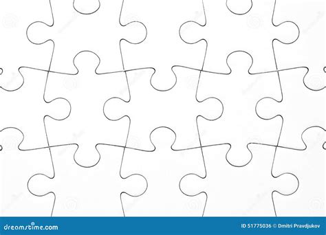 Struttura Puzzle Bianco Vuoto Fotografia Stock Immagine Di Vari