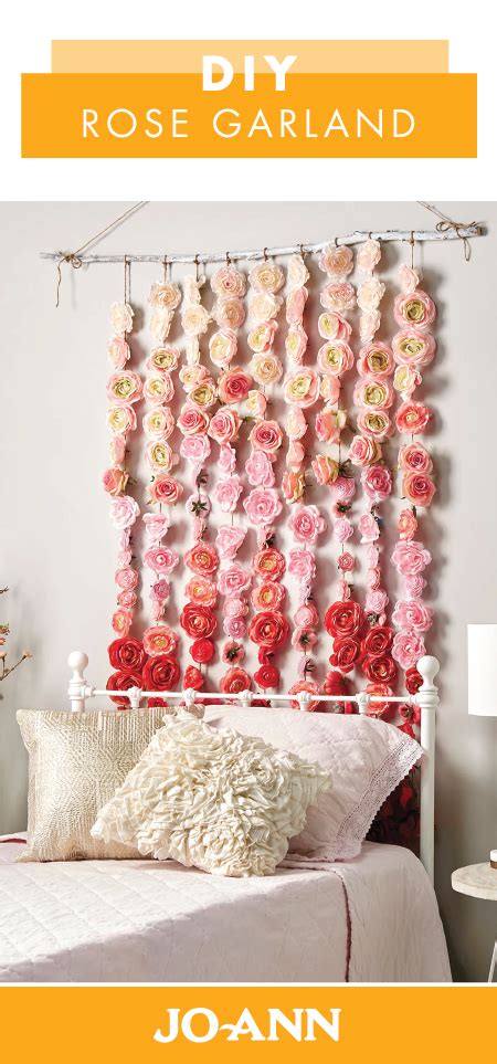 This Diy Rose Garland Is So Stunning Youll Think Of So Many Places To