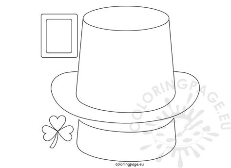 September 25, 2014 anirudh leave a comment. Leprechaun Hat - Paper craft - Coloring Page