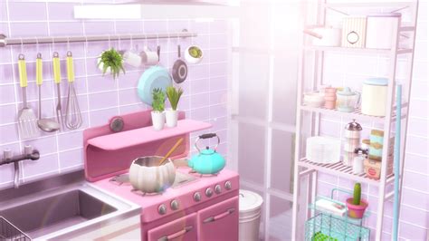 Sims 4 Cutest Kitchen Dl Cc Bárbara Sims