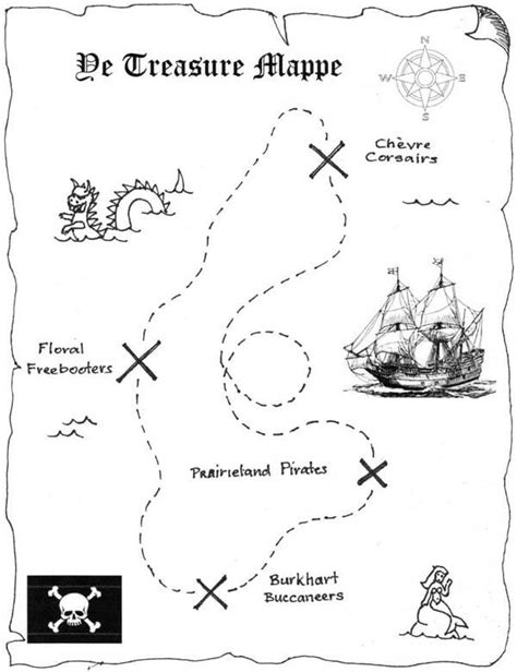 Treasure Map 3 Coloring Page Free Printable Coloring Pages For Kids
