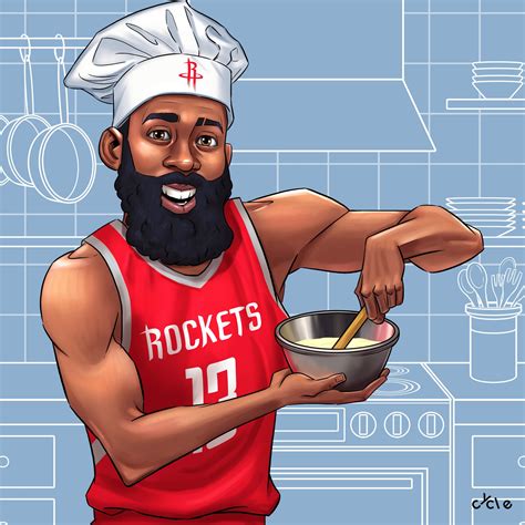 James Harden Cartoon James Harden Download Free Clip Art With A