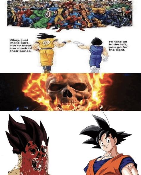 Ghost Rider Vs Goku Is Basically If The Devilman Vs Goku Fight Was Like