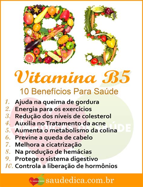 Os 10 Benefícios Da Vitamina B5 Ou Ácido Pantotênico Para Saúde