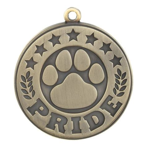 Paw Pride Gold Academic Medallion Positive Promotions