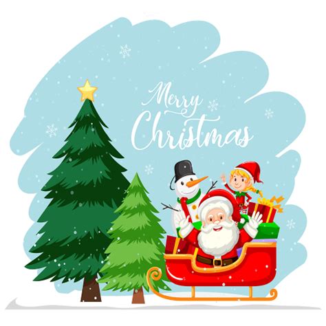 Free And Cute Santa Sleigh Clipart For Your Holiday Decorations Tulamama