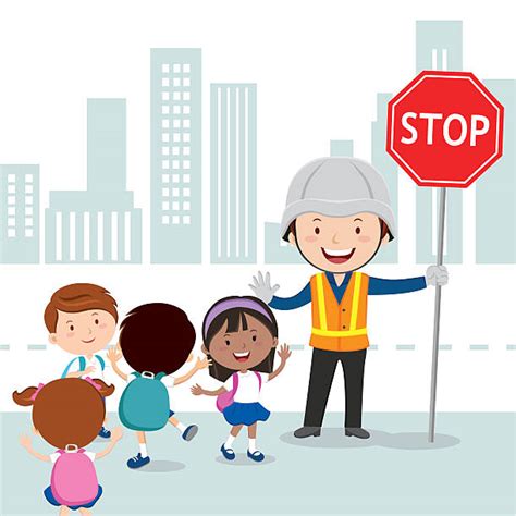 Crossing Guard Illustrations Royalty Free Vector Graphics And Clip Art