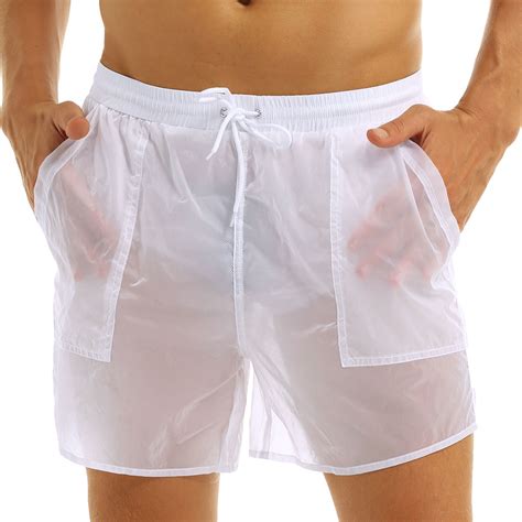 Muscleguys Men Beach Shorts Board Trunks Shorts Mesh Quick Drying Male