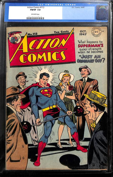 Comicconnect Action Comics 1938 2011 113 Cgc Fvf 70