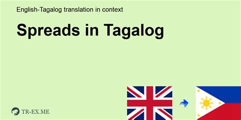 Ano Ang Ibig Sabihin Ng Spreads Sa Tagalog