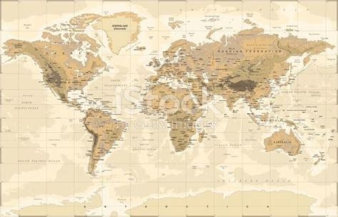 Highly Detailed Vector Illustration Of World Map World Map Wallpaper