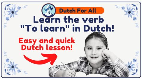 Learn The Verb “to Study” In Dutch Dutch Classes For Beginners