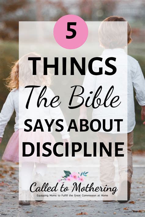 5 Things The Bible Says About Discipline Called To Mothering