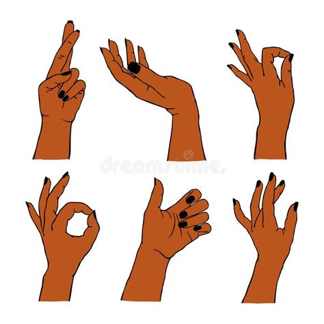 Hands Different Positions Stock Illustrations 408 Hands Different
