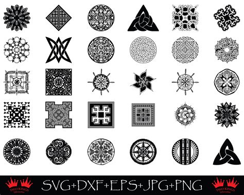 Svg Cut File Symbols Collection Svg File For Cricut Logo Etsy